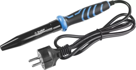 Паяльник ЗУБР &quot;ПРОФЕССИОНАЛ&quot; с двухкомпонентной рукояткой, с защитным колпачком, керамическим нагревательным элементом, 60Вт, конус 55413-60 купить в Ижевске