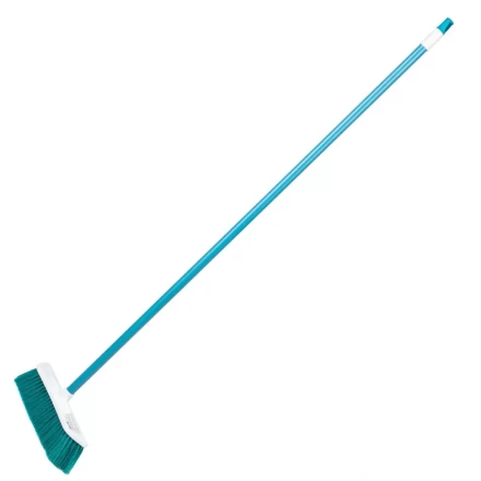 Щетка пластмассовая для подметания пола, 27 см, c черенком, 120 см, бирюзовая щетина, Home Palisad 935445 купить в Ижевске