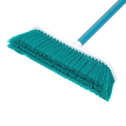 Щетка пластмассовая для подметания пола, 27 см, c черенком, 120 см, бирюзовая щетина, Home Palisad 935445 купить в Ижевске