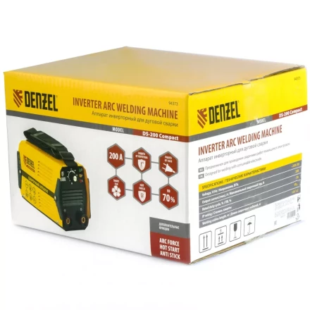 Аппарат инверторный дуговой сварки DENZEL DS-200 Compact 94373 купить в Ижевске
