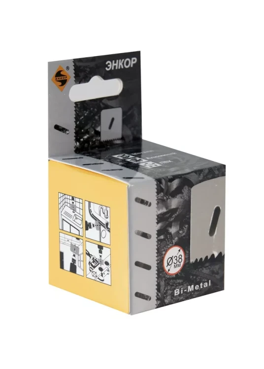 Коронка Bi-Metal Ф38 мм М3 Энкор 24138 купить в Ижевске