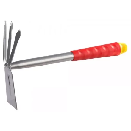 Мотыжка GRINDA, прямое лезвие, 3 зубца, из углеродистой стали с коннекторной системой, 305 мм 8-421435_z01 купить в Ижевске