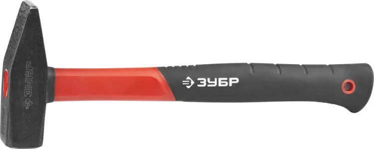 Молоток с фиберглассовой рукояткой, ЗУБР "МАСТЕР" 20020-10, кованый, 1000 г 20020-10 купить в Ижевске