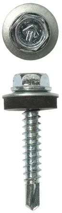 Саморезы ЗУБР &quot;ПРОФЕССИОНАЛ&quot; оцинков., для крепл. кров. матер. к дерев. обреш., 4.8х29мм, 2500шт 4-300310-48-029 купить в Ижевске