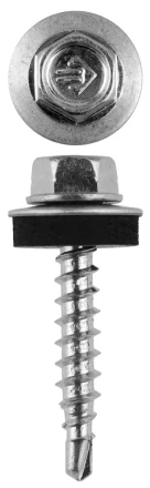 Саморезы ЗУБР &quot;ПРОФЕССИОНАЛ&quot; оцинков., для крепл. кров. матер. к дерев. обреш., 4.8х29мм, 2500шт 4-300310-48-029 купить в Ижевске