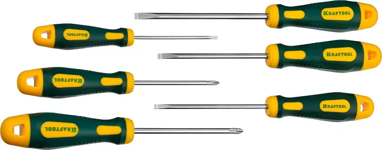 Набор отверток X-Drive, KRAFTOOL 250081-H6, Cr-Mo-V сталь, 6шт 250081-H6 купить в Ижевске