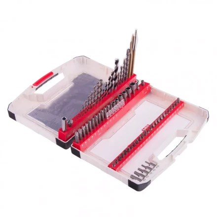 Набор сверл комбинированный по металлу 1-6 мм бетону 4-8 мм дереву 3-8 мм перки биты 44 шт адаптер головки 6 шт 75 предметов Pro Matrix 725675 купить в Ижевске