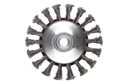 Кордщетка HAMMER тарелка 115мм для УШМ витая сталь (207-112) купить в Ижевске