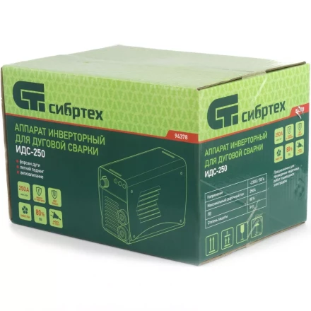 Аппарат инверторный дуговой сварки СИБРТЕХ ИДС-250 94378 купить в Ижевске