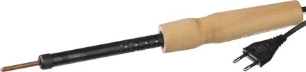 Электропаяльник с деревянной рукояткой, 25Вт 55407-25 купить в Ижевске