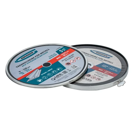 Круг отрезной по металлу, 230 х 2,0 х 22,2 мм, WA36TBF, в метал.банке, 5 шт. Gross 743890 купить в Ижевске