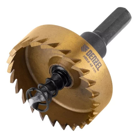 Коронка по металлу HSS, 45 мм, нитридтитановое покрытие Denzel 724115 купить в Ижевске