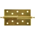 Петля дверная разъемная ЗУБР &quot;ЭКСПЕРТ&quot;, 1 подшипник, цвет мат. латунь (SB), левая, с крепежом, 125х75х2,5мм,2шт 37605-125-3L купить в Ижевске