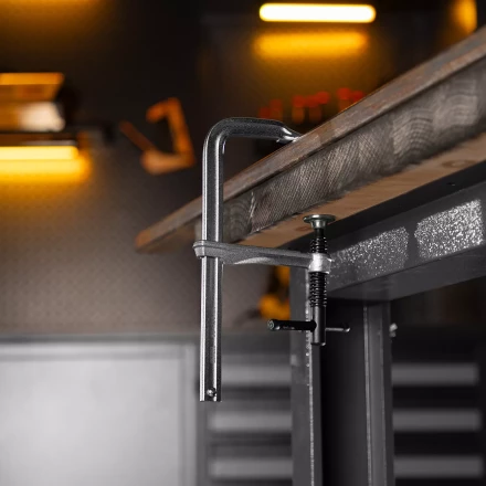 Струбцина F-образная Denzel, 80x150мм, кованая 20464 купить в Ижевске