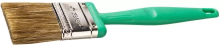 Кисть плоская ЗУБР ЭКСПЕРТ 2в1 БСГ-70 быстросъем голова с переменн углом, тип ЛАЗУРЬ смешанн щетина, пласт ручка, 50мм 4-01070-050 купить в Ижевске