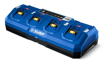ЗУБР Turbo CHARGE, 20 В, 4 порта, 4 х 9 А, зарядное устройство для LMS АКБ, ПРОФЕССИОНАЛ (TC-20-4) купить в Ижевске