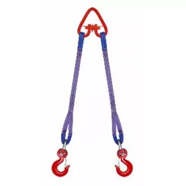 Строп текстильный двухветвевой 2СТ 2.5 т L=3.5 м SF6 50 мм Звено РТ-3 купить в Ижевске