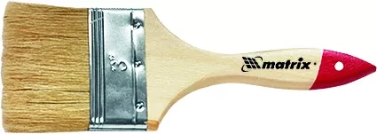 Кисть плоская "Стандарт" 2" (50 мм) натуральная щетина деревянная ручка  MATRIX 82530 купить в Ижевске