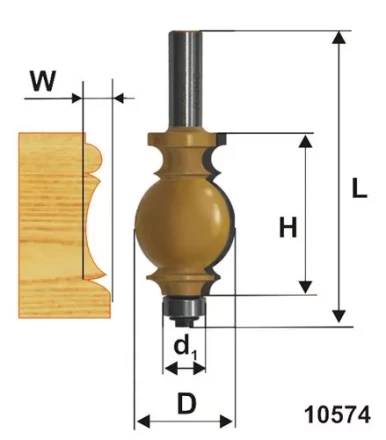 Фреза кромочная фигурная ф254х35мм хв 12мм 10574 купить в Ижевске