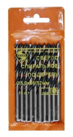 Сверло для дерева 5 мм спиральное 19125 купить в Ижевске