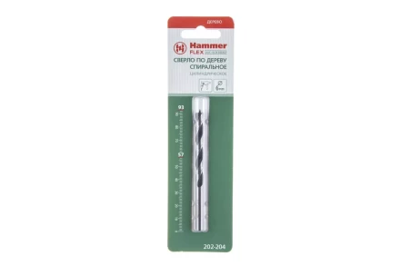 Сверло по дереву HAMMER Ф6х93мм (DR WD WR 6,0мм*93/57мм) купить в Ижевске