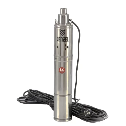 Скважинный насос Denzel DWS-3,5-100, винтовой, диаметр 3,5&quot;, 800 Вт, 1700 л/ч, напор 100 м 97251 купить в Ижевске