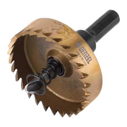 Коронка по металлу HSS, 50 мм, нитридтитановое покрытие Denzel 724116 купить в Ижевске