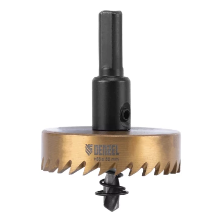 Коронка по металлу HSS, 50 мм, нитридтитановое покрытие Denzel 724116 купить в Ижевске