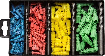 Набор STAYER Свeрла &quot;MASTER&quot; по бетону, с дюбелями, 5; 6; 8; 10мм, 120 предметов 29111-H4-120 купить в Ижевске