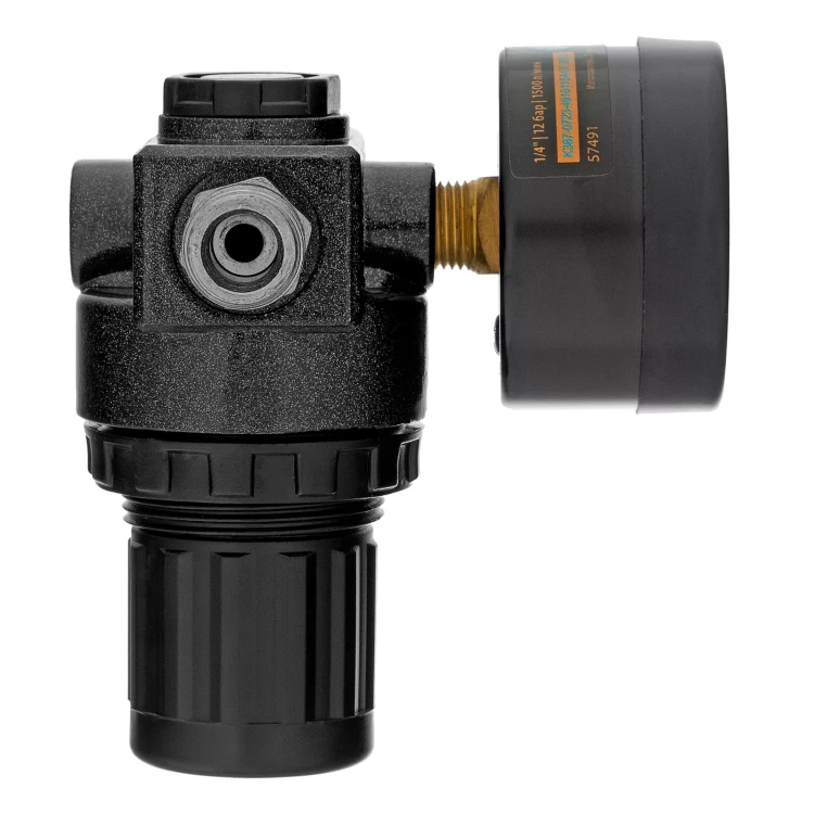 Регулятор давления с манометром Denzel R1500, 12 бар, 1/4", 57491 купить в Ижевске