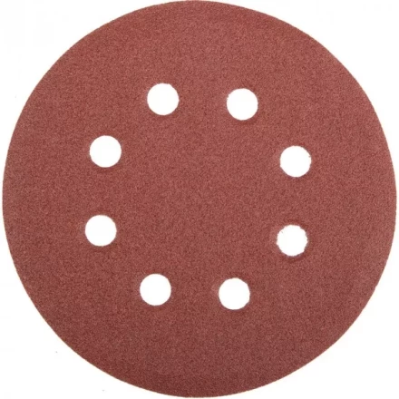 Круг шлифовальный универсальный STAYER &quot;MASTER&quot; из абразивной бумаги на велкро основе, 8 отверстий, Р120, 125мм, 5шт 35452-125-120 купить в Ижевске