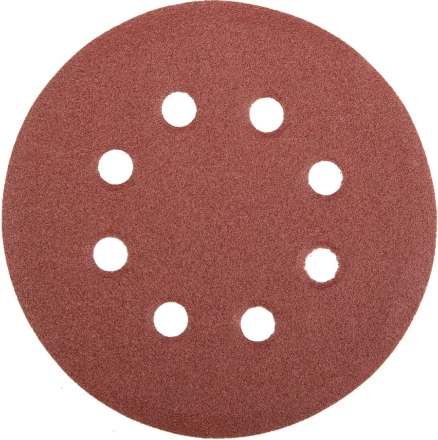 Круг шлифовальный универсальный STAYER &quot;MASTER&quot; из абразивной бумаги на велкро основе, 8 отверстий, Р120, 125мм, 5шт 35452-125-120 купить в Ижевске