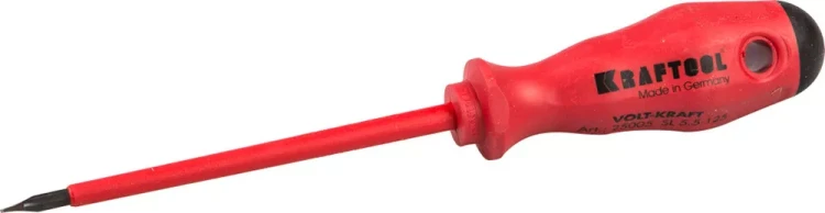 Отвертка KRAFTOOL "VOLT-KRAFT" 1000В, SL 5,5х125мм 25005-5.5-125 купить в Ижевске