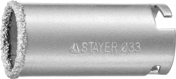 Коронка STAYER "PROFESSIONAL" кольцевая с карбидно-вольфрамовой крошкой, d=33мм 33345-33 купить в Ижевске