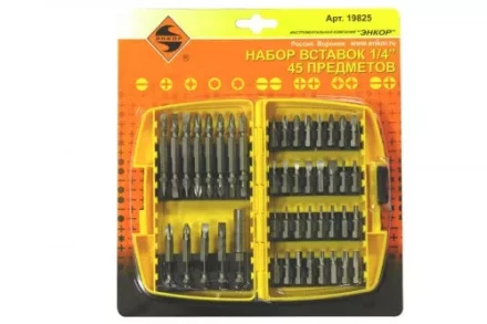 Набор вставок 1/4 45 предметов Энкор 19825 купить в Ижевске