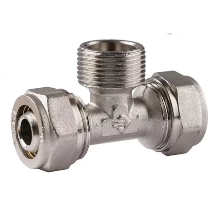 Тройник ЗУБР с наружной резьбой, цанга-штуцер, 3/4&quot;х20х2,0 мм, никель 51404-20-3/4 купить в Ижевске