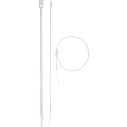 Кабельные стяжки белые КОБРА, с плоским замком, 7.6 х 370 мм, 10 шт, нейлоновые, ЗУБР 30930-76-370 купить в Ижевске