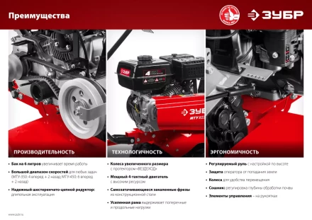 Мотоблок бензиновый усиленный МТУ-350 серия МАСТЕР купить в Ижевске