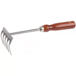 Грабельки GRINDA из нержавеющей стали с деревянной ручкой, 250 мм 8-421149_z01