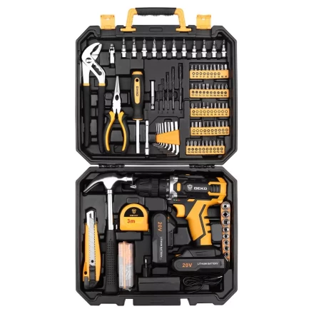 Дрель аккумуляторная DEKO DKCD20FU-Li, 063-4135 + набор 195 аксессуаров купить в Ижевске