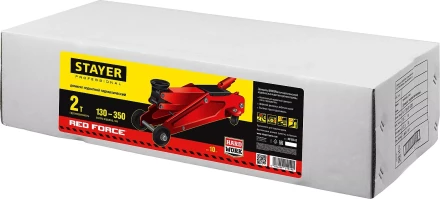 Домкрат гидравлический подкатной &quot;RED FORCE&quot;, 2т, 130-350мм, STAYER 43153-2 43153-2 купить в Ижевске