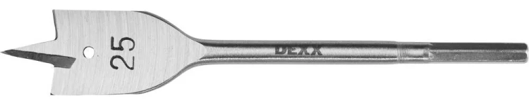 Сверло по дереву перовое, шестигранный хвостовик, DEXX 2945-25, d=25мм 2945-25 купить в Ижевске