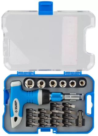 Набор ЗУБР &quot;ЭКСПЕРТ&quot; Отвертка реверсивная с пистолетной двухкомпонетной рукояткой; Cr-V биты, 22 предмета 25412-H22 купить в Ижевске