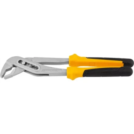 Клещи переставные JCB, хромированное покрытие, двухкомпонентная рукоятка, CrV cталь, 250мм JPL015 купить в Ижевске