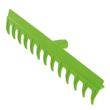 Грабли пластиковые, 430 мм, 13 прямых зубьев, металлический черенок, Сибртех 61730 купить в Ижевске