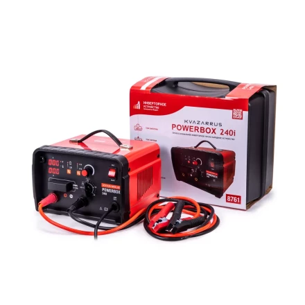 Инверторное пуско-зарядное устройство KVAZARRUS PowerBox 240i, таймер, пластиковый кейс купить в Ижевске