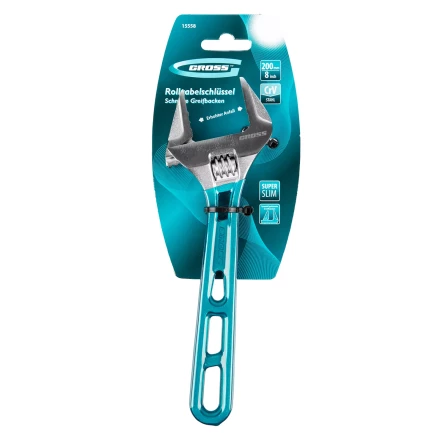 Ключ разводной 200 мм Gross 15558, CrV, облегченный купить в Ижевске