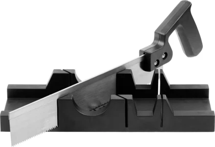 Набор DEXX: Стусло пластмассовое + пила для стусла, для заготовок до 65х35мм, ножовка 300мм 1538-30 купить в Ижевске