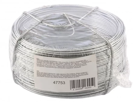 Проволока стальная оцинкованная 1,2 мм длина 50 м Сибртех 47753 купить в Ижевске