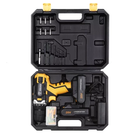 Дрель аккумуляторная DKCD20FU-Li DEKO + набор 63 инструмента, 063-4103 купить в Ижевске